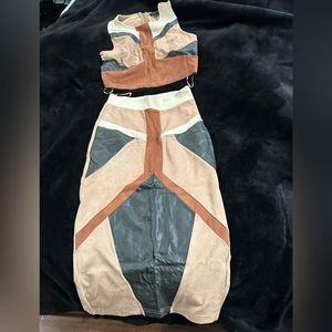 Skirt and Crop Top Set